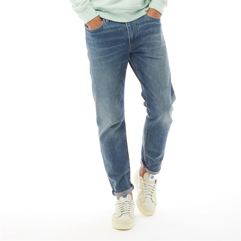 Levi's Heren 502 Straight Fit Jeans Middelblauw