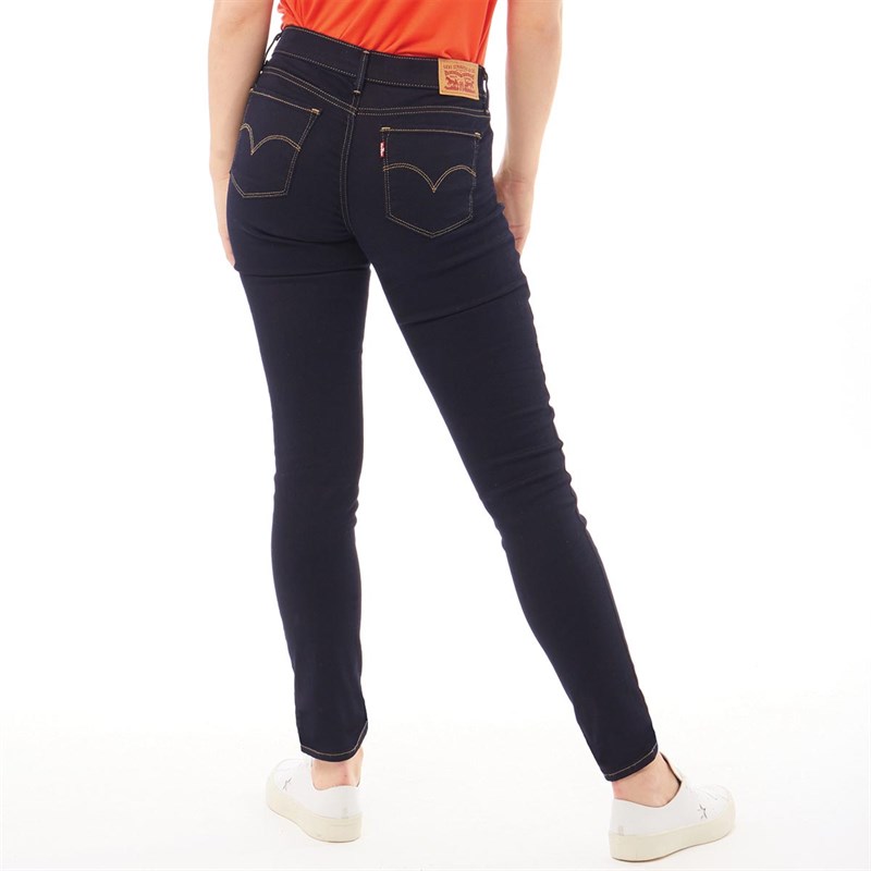 Levi's Dames 710 Super Skinny Jeans Diep Donkerblauw