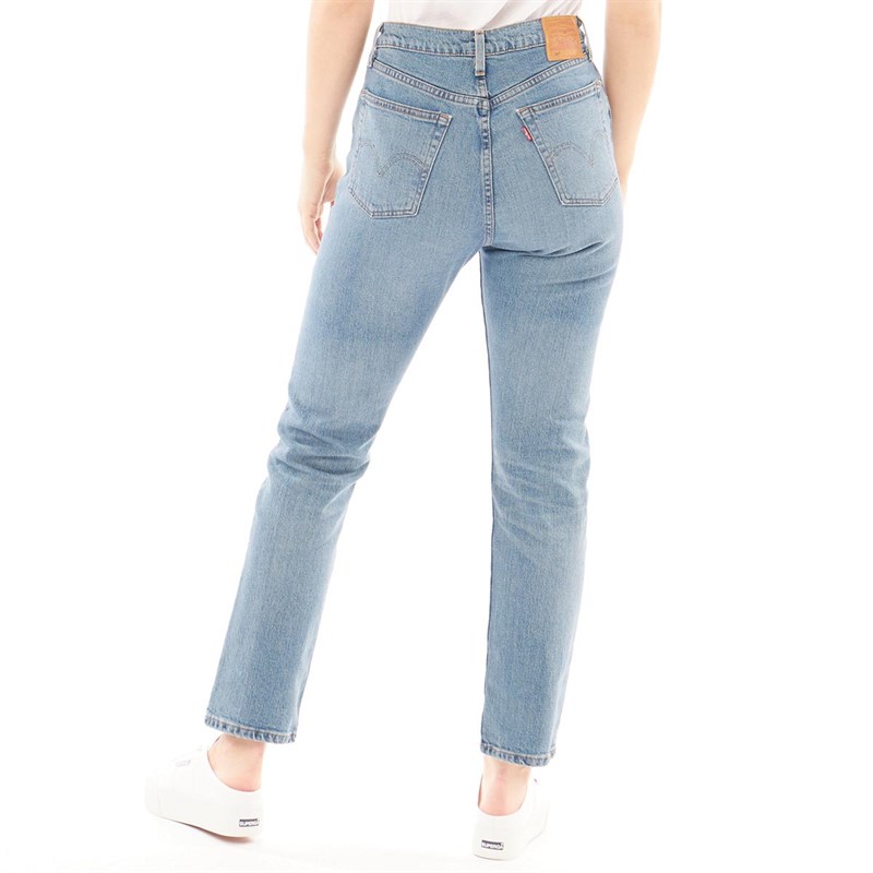 Buy Levi's Womens 501 Crop Jeans Indigo Submerged