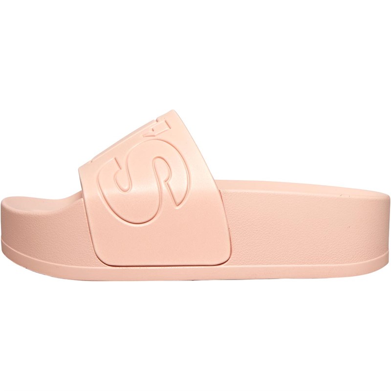 Buy Levi's Womens June S Bold L Sliders Light Pink