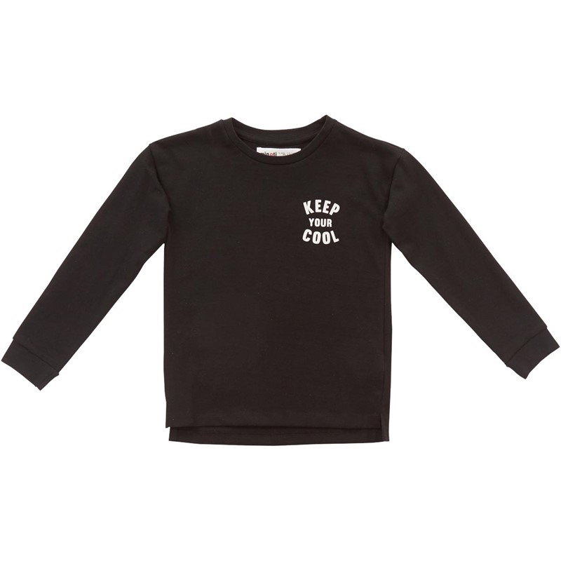 Buy MINOTI Boys Keep Your Cool Long Sleeve Top Black