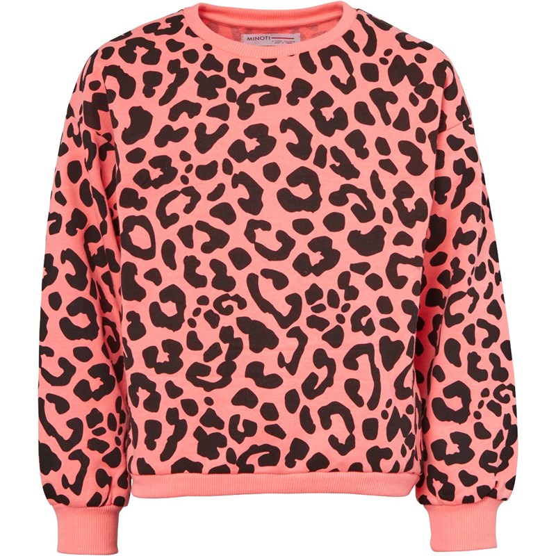 Buy MINOTI Junior Animal Print Sweatshirt Coral
