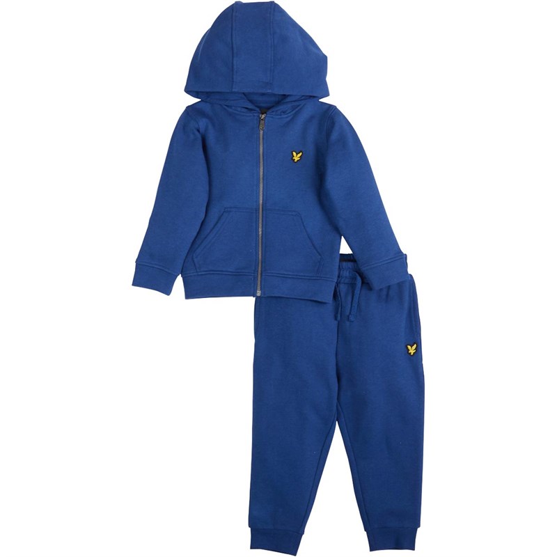 Buy Lyle And Scott Boys Zip Tracksuit Estate Blue