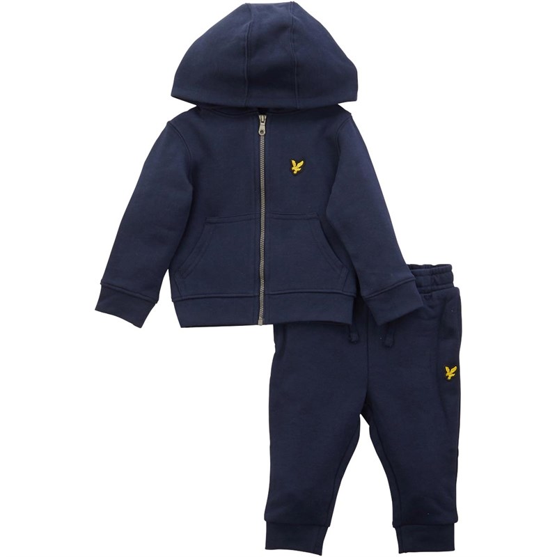 Buy Lyle And Scott Baby Zip Tracksuit Set Navy Blazer