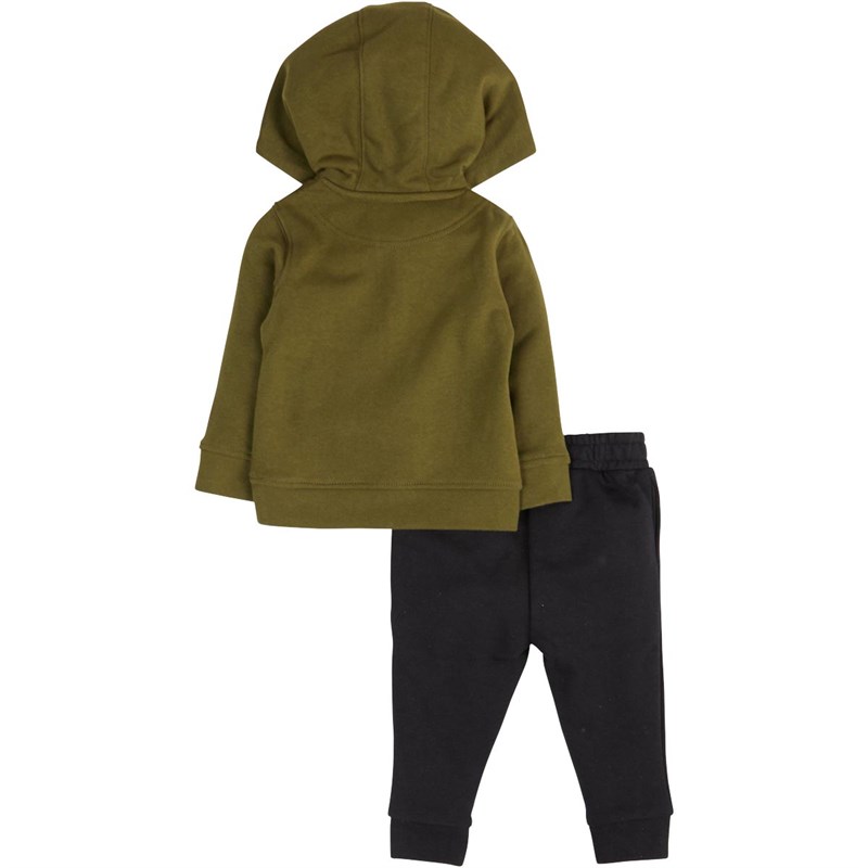 Buy Lyle And Scott Boys Quarter Zip Tracksuit Set Dark Olive