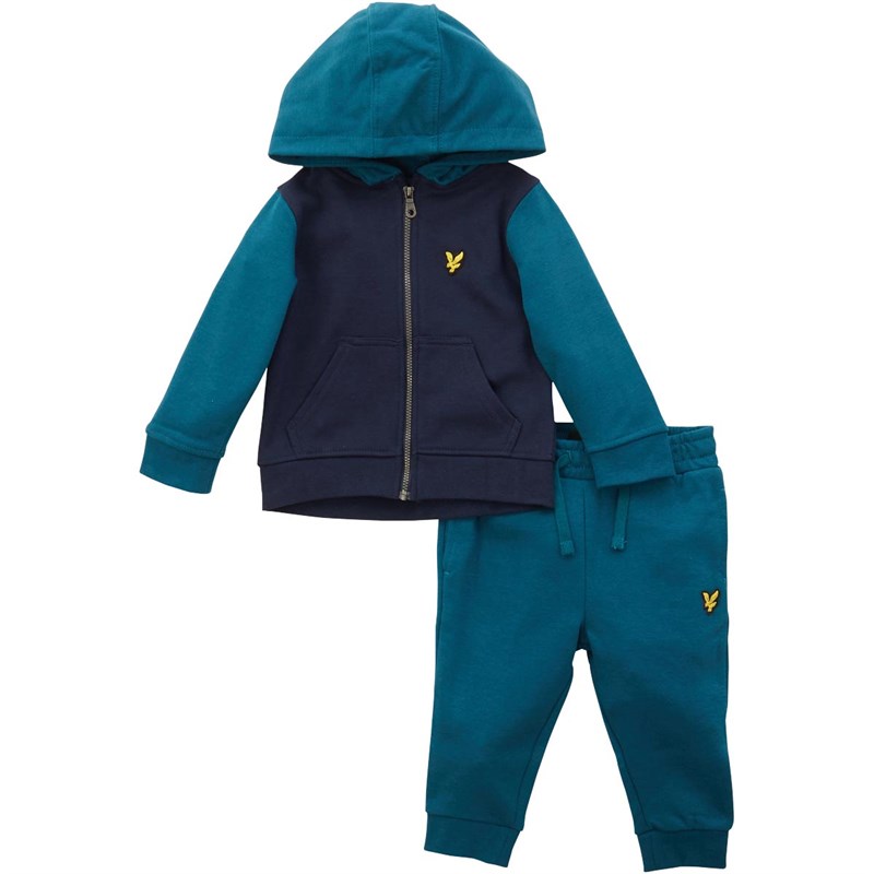 Buy Lyle And Scott Boys Tracksuit Set Blue Coral
