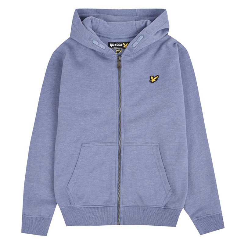 Buy Lyle And Scott Junior Classic Hoodie Denim Blue Marl