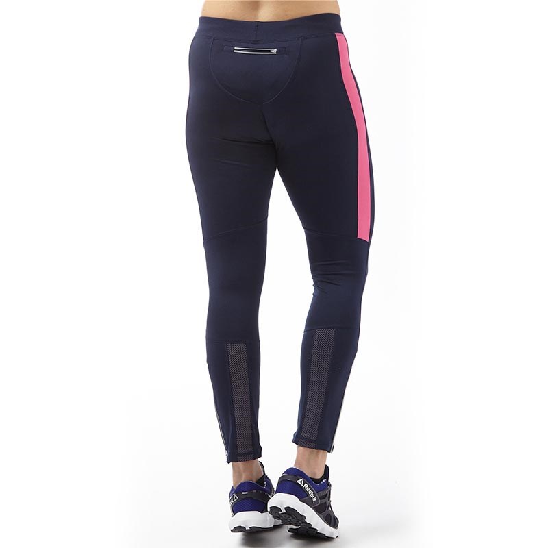 Buy More Mile Womens Thermal Running Tight Leggings Navy/Pink