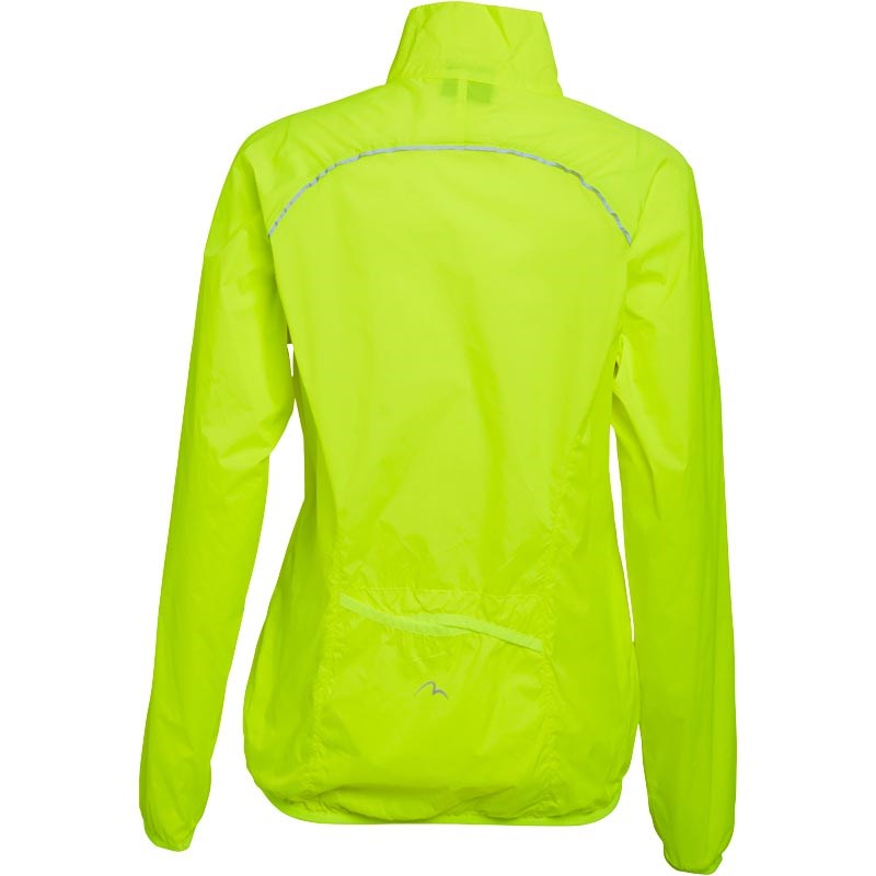 Buy More Mile Womens Wind And Water Resistant Running Jacket Fluro Yellow