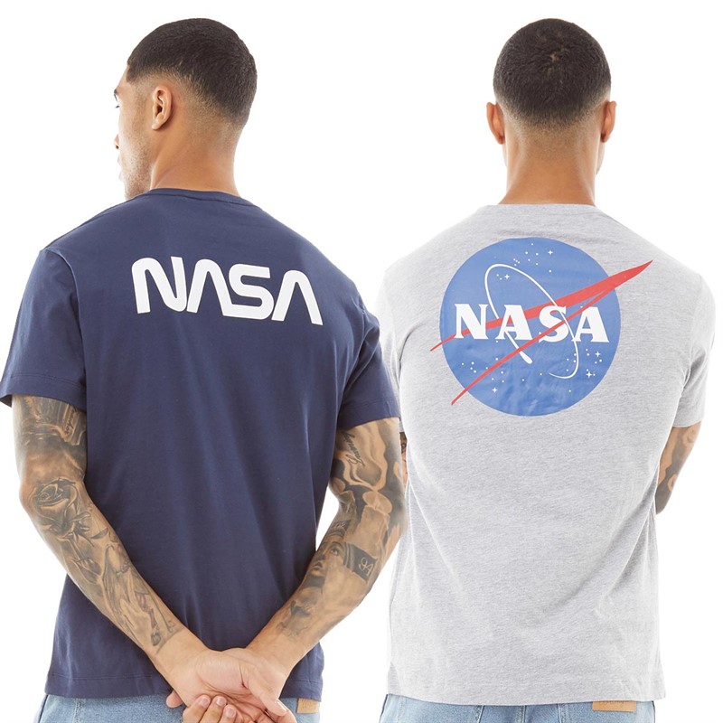 Buy NASA Mens Pack A Two Pack TShirts Multi