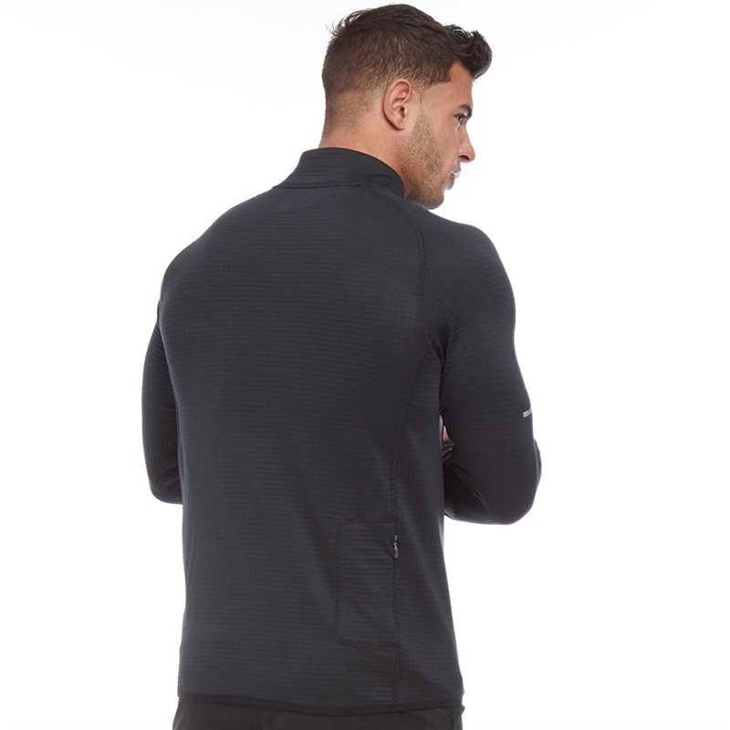 Buy New Balance Mens Heat Thermal Reflective 1/2 Zip Running Top Black