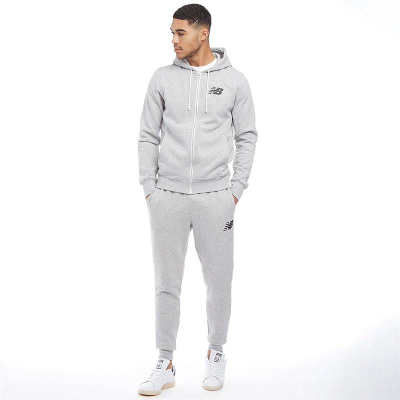Buy New Balance Mens Fleece Zip Hoodie Athletic Grey