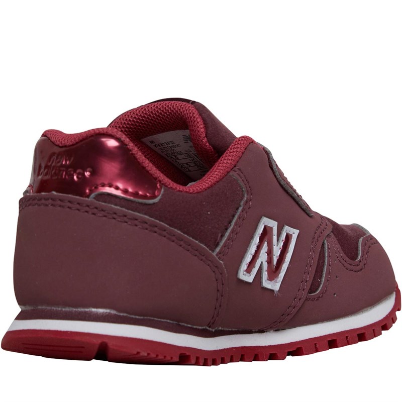 Buy New Balance Infant Girls 373 Velcro Trainers Dark Pink/Red