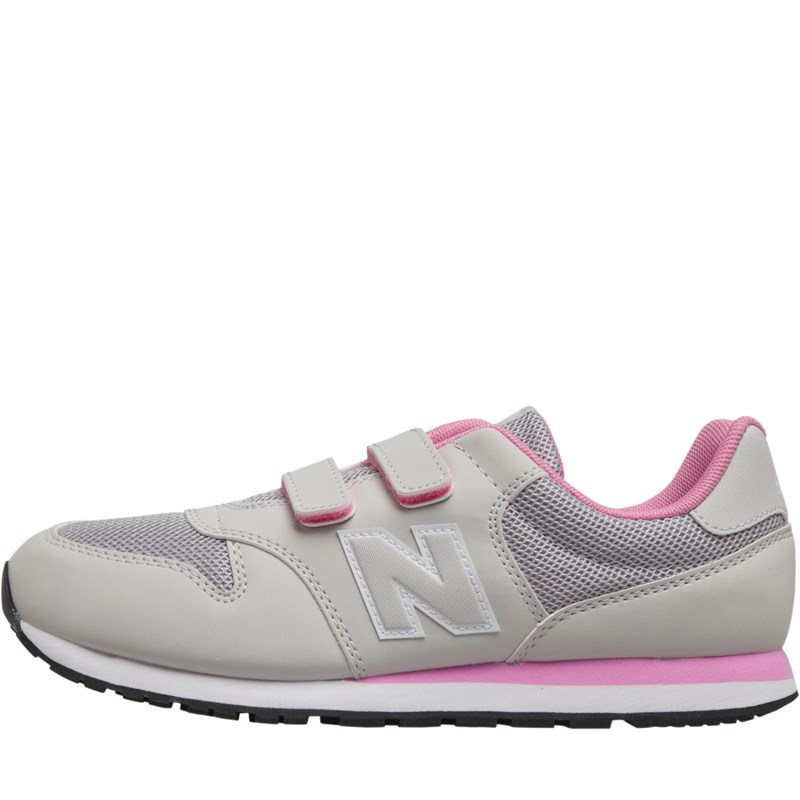 Buy New Balance Junior Girls 500 Trainers Grey/Pink