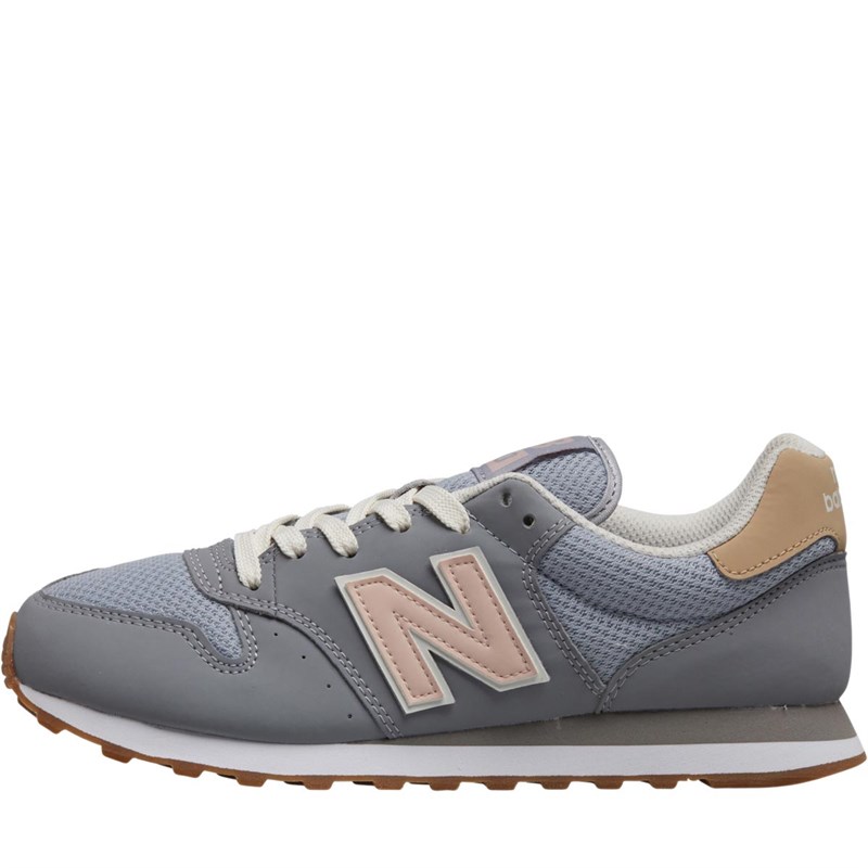 Buy New Balance Womens 500 Trainers Grey/Pink