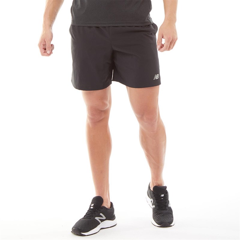 Buy New Balance Mens 7 Inch Running Shorts Black