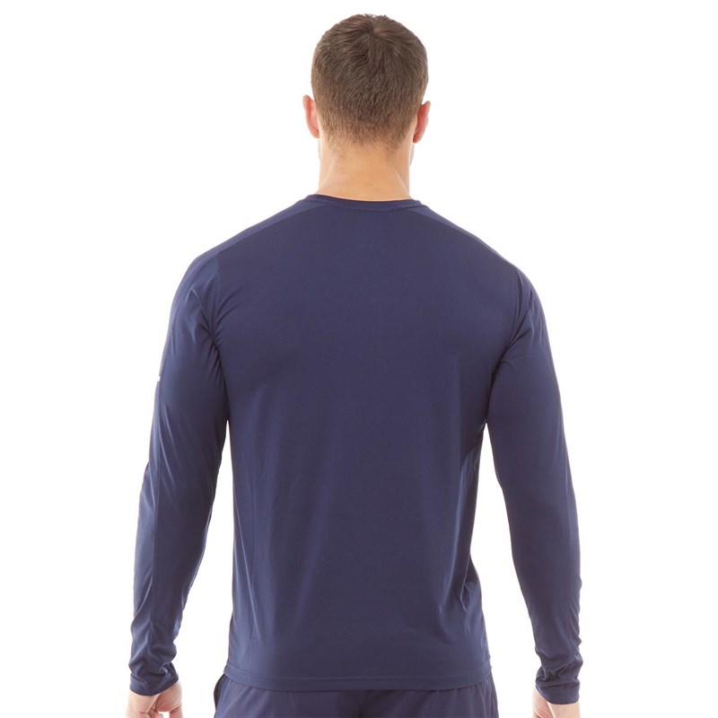 Buy New Balance Mens Long Sleeve Running Top Pigment Navy