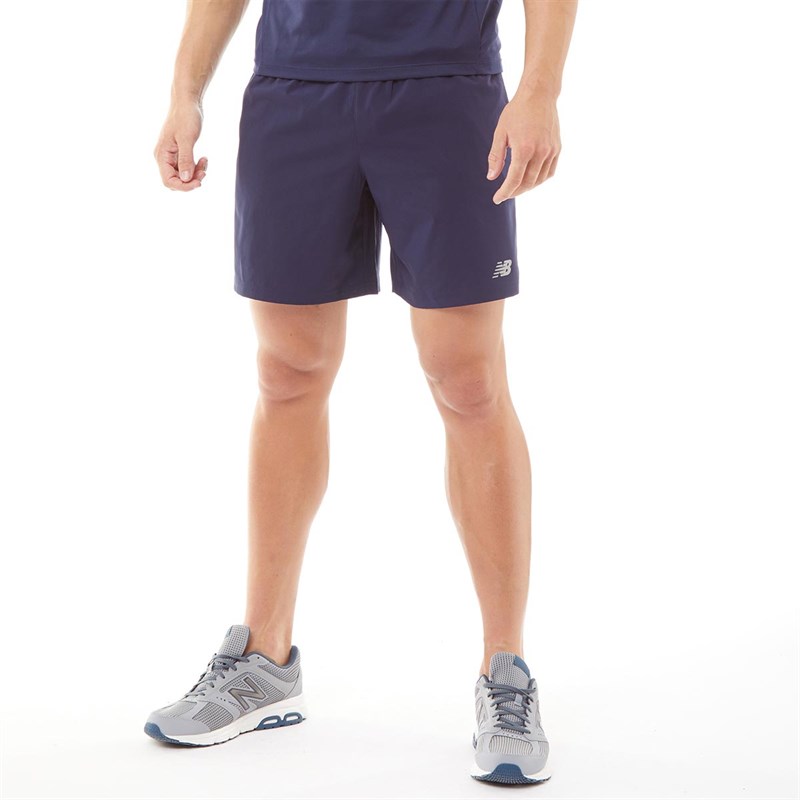 Buy New Balance Mens 7 Inch Running Shorts Pigment Navy