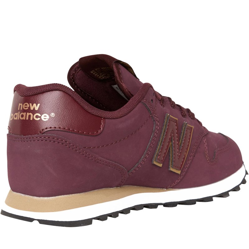 Buy New Balance Womens 500 Trainers Burgundy