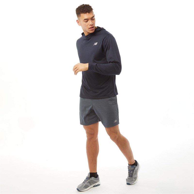 Buy New Balance Mens Sport Tech Hooded Running Top Eclipse