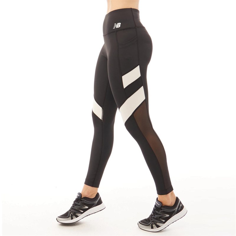 Buy New Balance Womens Deep Waisted Mesh Panelled 7/8 Running Tight