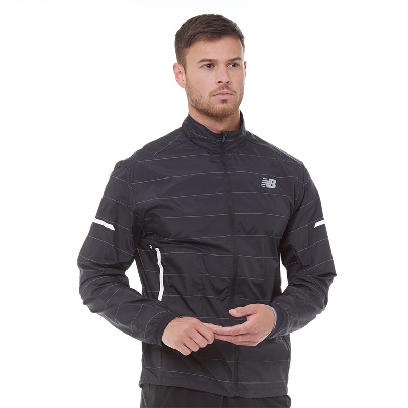 Buy New Balance Mens Lite Packable 2.0 Reflective Running Jacket Black