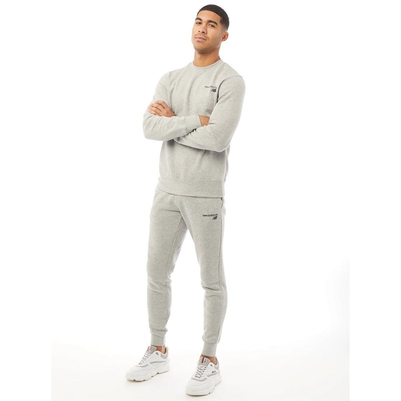 Buy New Balance Mens Fleece Crew Sweat Athletic Grey