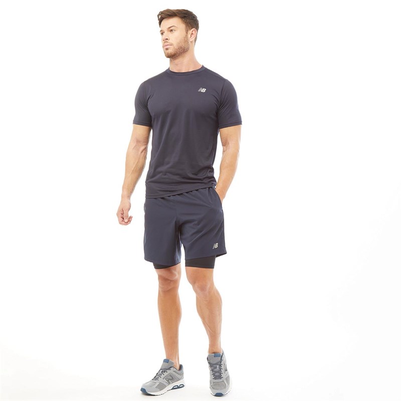 Buy New Balance Mens Running Top Eclipse Navy