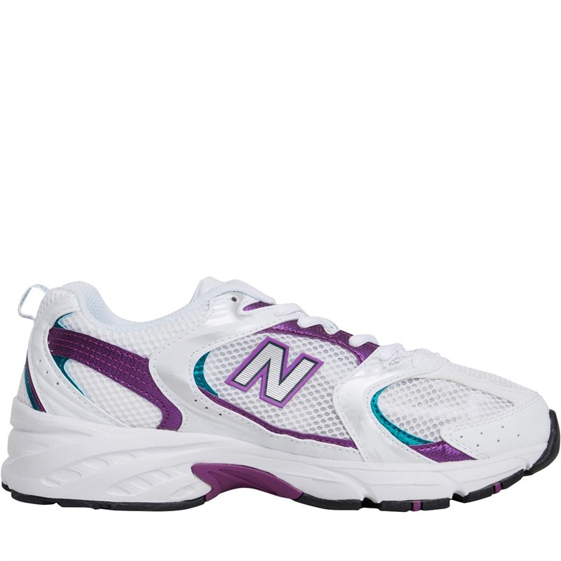 Buy New Balance 530 Trainers White/Purple
