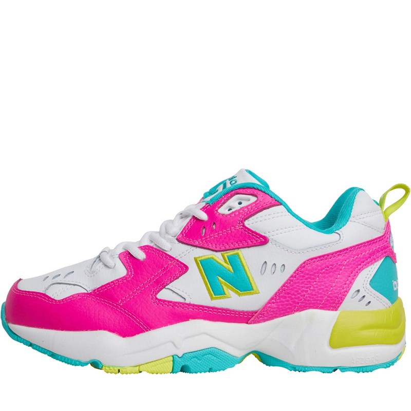Buy New Balance 608 Trainers White/Peony
