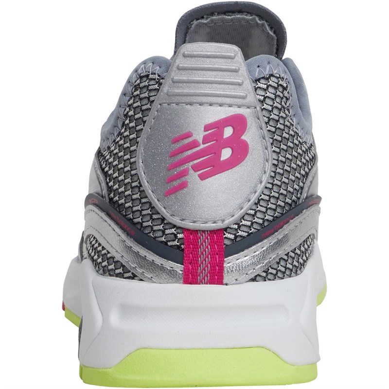 Buy New Balance Womens XRacer Trainers Silver Metallic/Lemon Slush