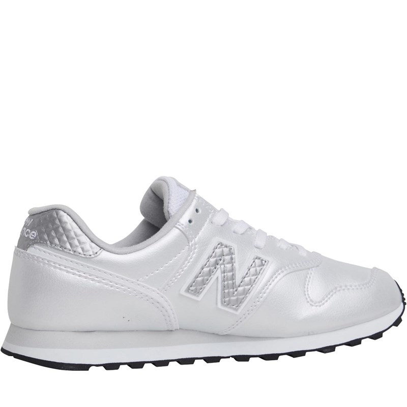Buy New Balance Womens 373 Trainers White/Silver Metallic