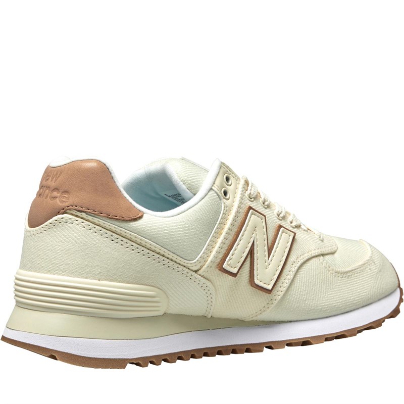 Buy New Balance Womens 574 Trainers Beige