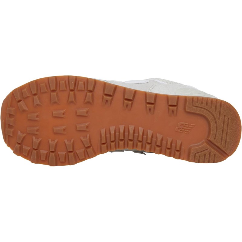 Buy New Balance Womens 574 Trainers Silver Birch