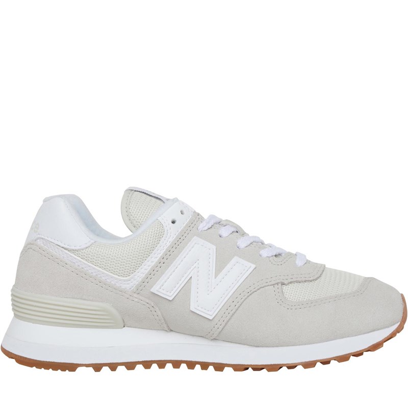 Buy New Balance Womens 574 Trainers Silver Birch