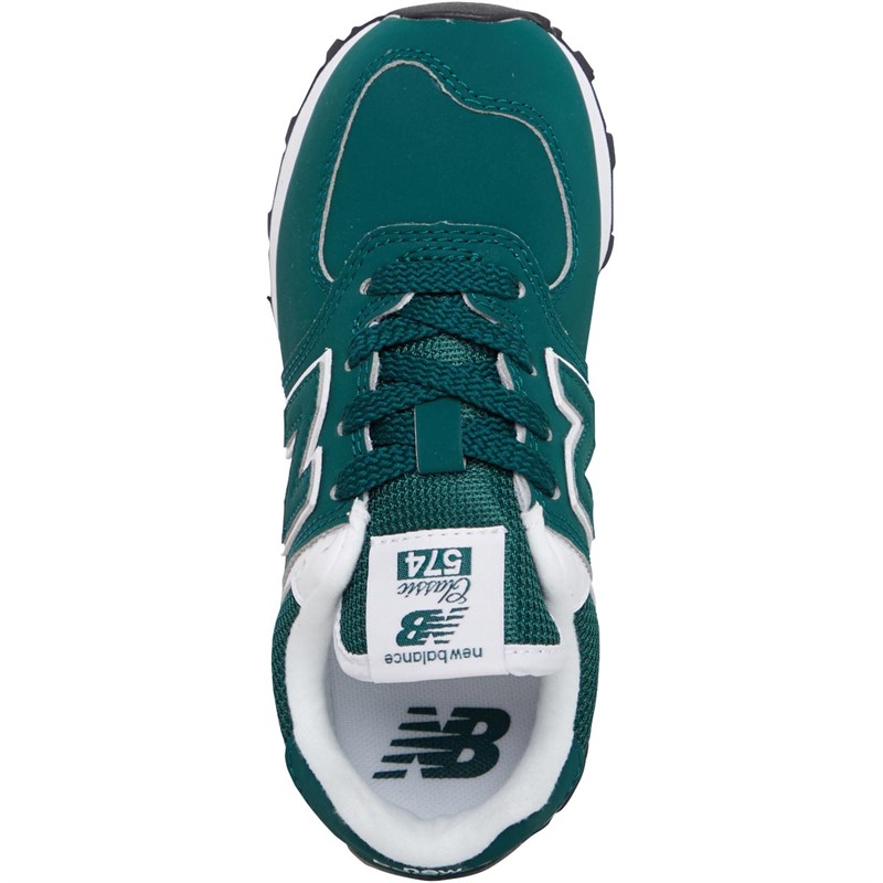 Buy New Balance Childrens 574 Trainers Green
