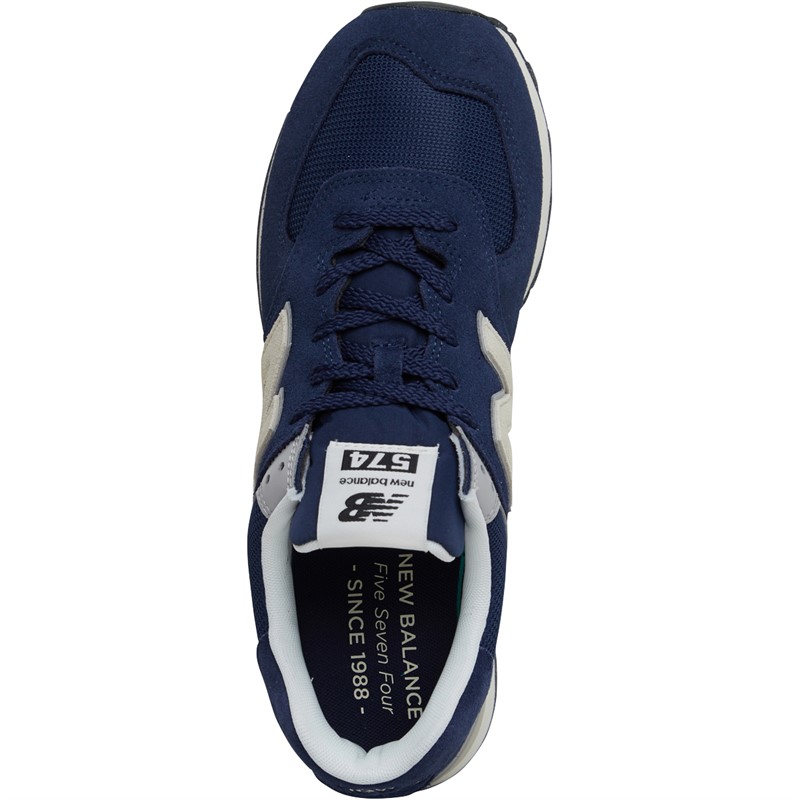 Buy New Balance 574 Trainers Navy/Off White