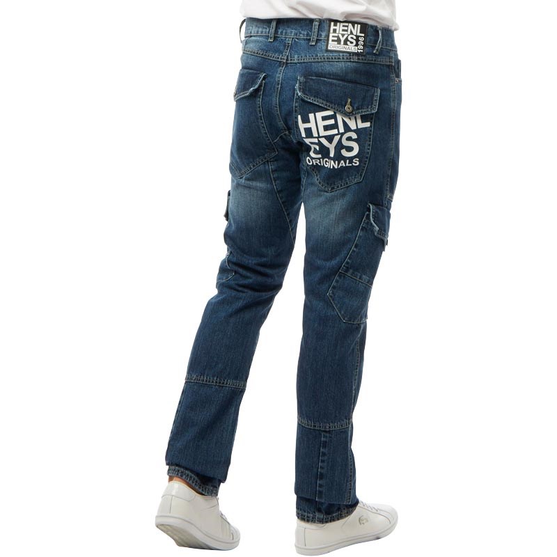 Buy Henleys Mens Saddle Jeans Mid Wash
