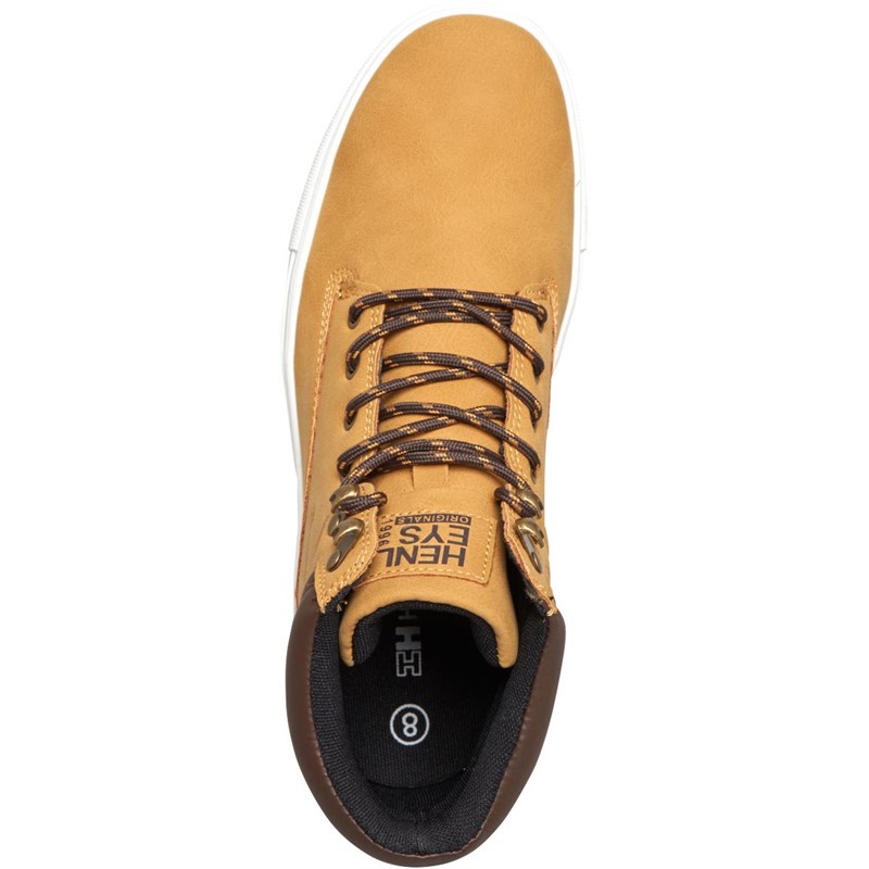 Buy Henleys Mens Field Boots Yellow