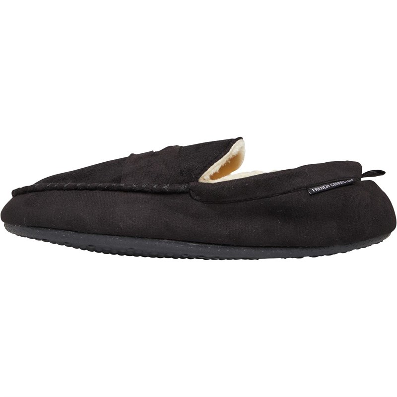 Buy French Connection Mens Moccasin 2 Slippers Black