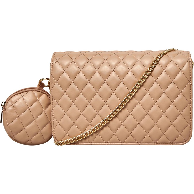 Buy French Connection Womens Quilted Crossbody Dusty Rose