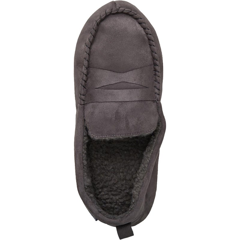 Buy French Connection Mens Moccasin Slippers Grey