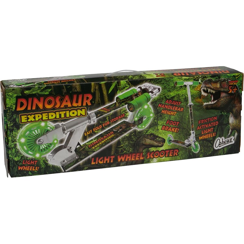 Buy Ozbozz Dinosaur Light Up Scooter Green