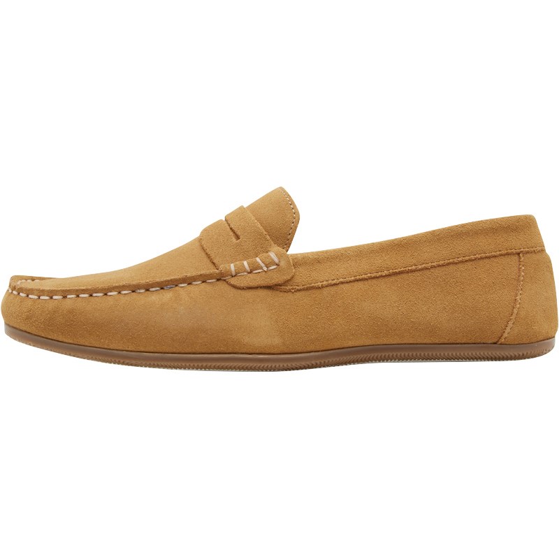 Buy Onfire Mens Suede Loafer Shoes Tan