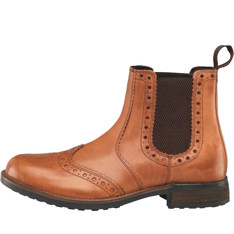 Buy Onfire Mens Leather Brogue Dealer Boots Tan