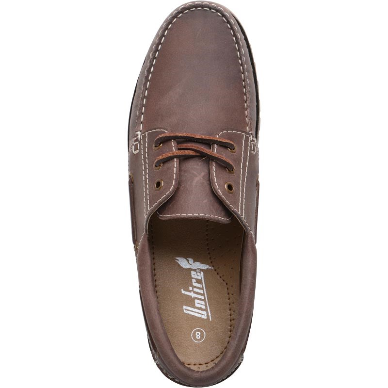 Buy Onfire Mens Leather Cleat Soled Boat Shoes Brown