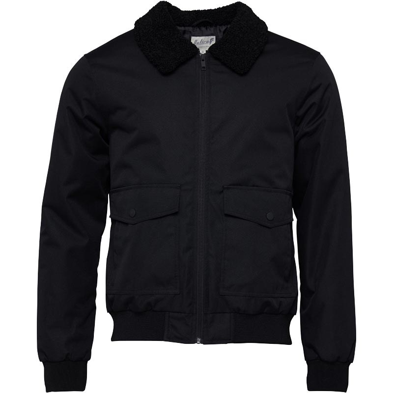 Buy Onfire Mens Jacket With Collar Black