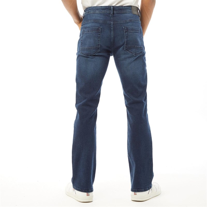 Buy Onfire Mens Denim Bootcut Jeans Dark Wash