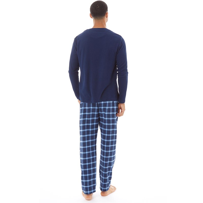 Buy Onfire Mens Microfleece Loungewear Set Navy/Blue