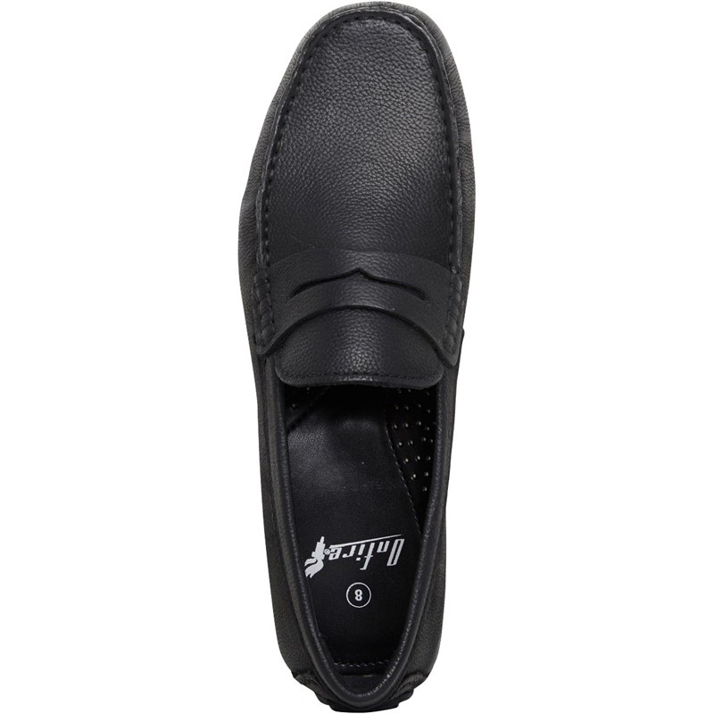 Buy Onfire Mens Leather Driving Shoes Black